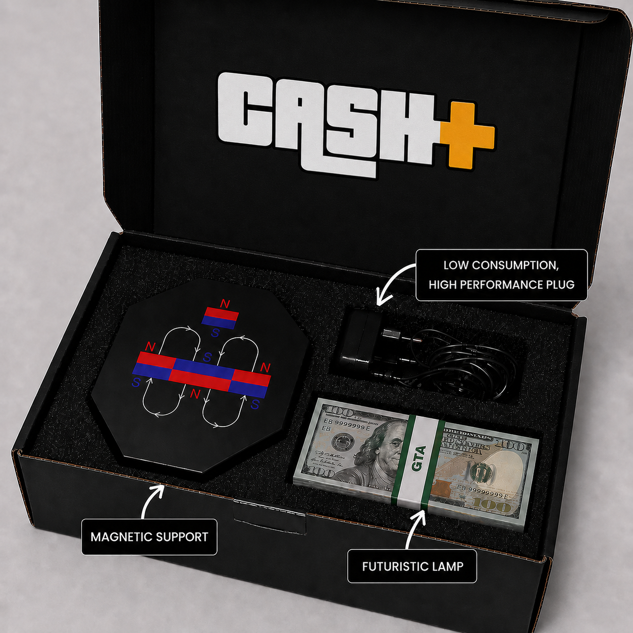 Air Cash™ – Magnetic Levitation Floating Dollar Lamp